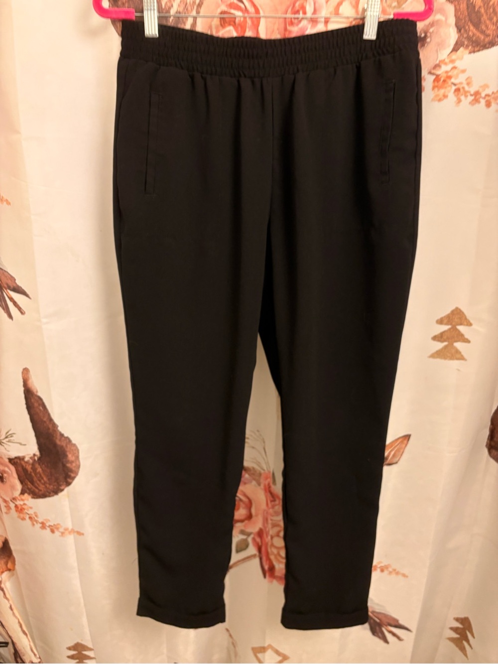 GAP ladies Black Elastic-Waist Joggers